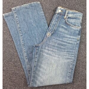 Triarchy High Rise Straight Leg Jeans Blue Organic Cotton‎ Sustainable Size 27
